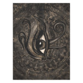 Horus - Wadjetデジタルの芸術のエジプトの目 テーブルクロス (正面)