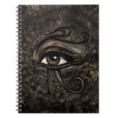 Horus - Wadjetデジタルの芸術のエジプトの目 ノートブック (正面)