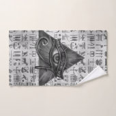 Horus - Wadjetデジタルの芸術のエジプトの目 バスタオルセット (ハンドタオル)