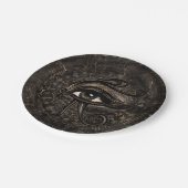 Horus - Wadjetデジタルの芸術のエジプトの目 ペーパープレート (アングル)