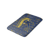 Horus - Wadjetラピスラズリの金ゴールドのエジプトの目 バスマット (アングル)