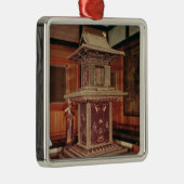 Horyu Jiの寺院からのTamamushiの神社 メタルオーナメント (右)