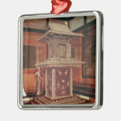 Horyu Jiの寺院からのTamamushiの神社 メタルオーナメント (左)