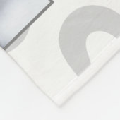 HORZおばあちゃんの写真名とメッセージ愛の記憶 フリースブランケット (角)