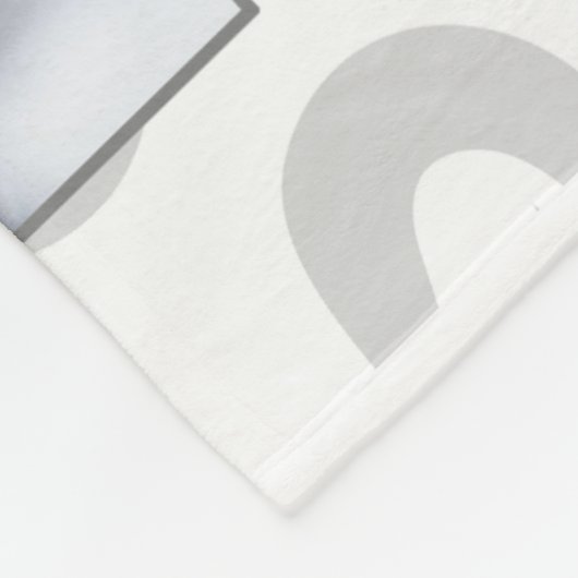 HORZおばあちゃんの写真名とメッセージ愛の記憶 フリースブランケット (角)