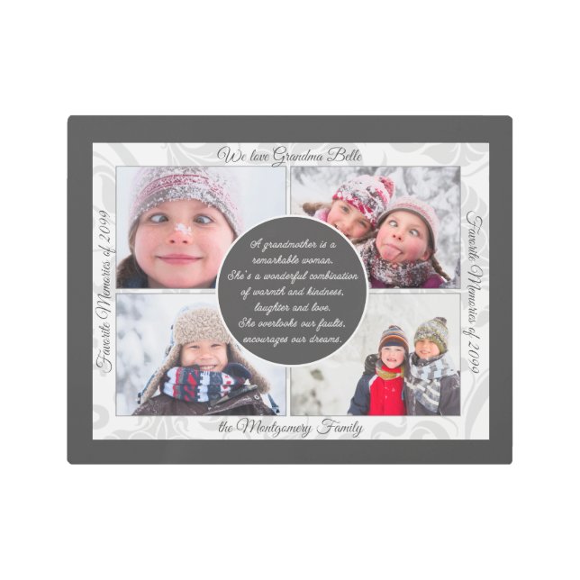 HORZ祖母4写真メッセージ愛するメモリーメタルP メタルプリント (正面)