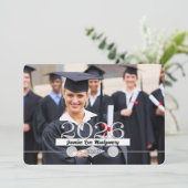 HORZ フォト 2025 卒業パーティー招待状 招待状 (スタンド正面)