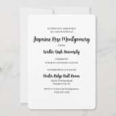 HORZ フォト 2025 卒業パーティー招待状 招待状 (裏面)