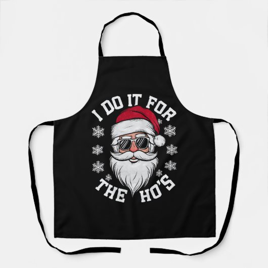 Hos のためにやっている Funny Santa Ugly Christmas エプロン (正面)