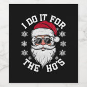 Hos のためにやっている Funny Santa Ugly Christmas ワインラベル (シングルラベル)