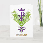 HOSANNA Palm Sunday Card （ヨハネ12:12-15） カード (正面)