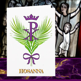 HOSANNA Palm Sunday Card （ヨハネ12:12-15） カード