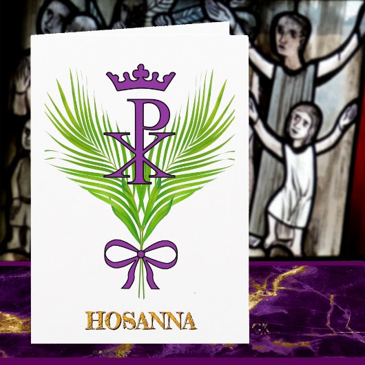 HOSANNA Palm Sunday Card （ヨハネ12:12-15） カード