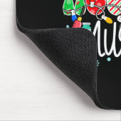 Hosce Nurse Funny Xmas Light Stethoscope Christmas マウスパッド (コーナー)