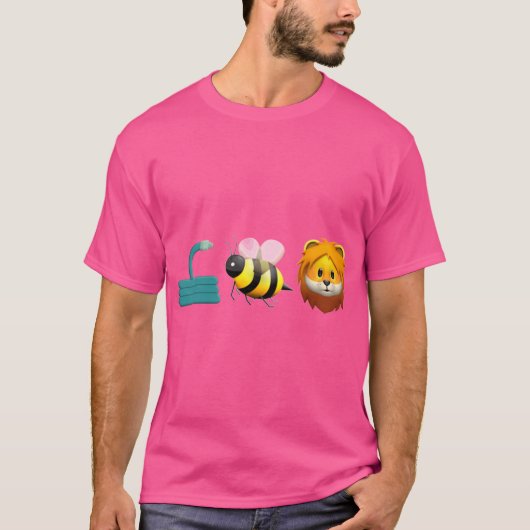 Hose Bee Lion Emoji boy Tシャツ (正面)