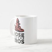 Hose Before Bros | 消防士ユーモアデザイン コーヒーマグカップ (正面左)
