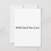 Hosea 11:10 KJVバイブル聖句Pic Flat Greeting Card カード (裏面)