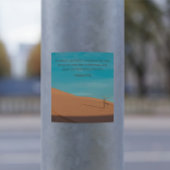 Hosea 2:14 KJV – 砂漠の希望 – 信仰デザイン スクエアシール