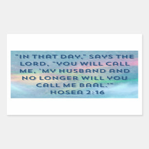 Hosea 2:16シール 長方形シール