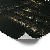 Hosea 6:3彼は雨来のように私たちに来る!聖書 ポスター (角)