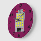 Hospital Building Emergency Entrance ラージ壁時計 (傾斜)