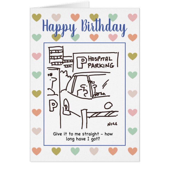 Hospital Car Parking Car on a Car Park Cartoon (正面)