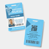 Hospital Doctor Nurse Aged Care Security Photo ID バッジ (表裏)