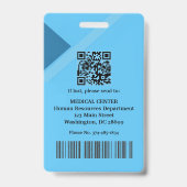 Hospital Doctor Nurse Aged Care Security Photo ID バッジ (裏面)