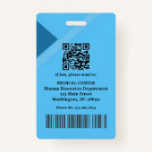 Hospital Doctor Nurse Aged Care Security Photo ID バッジ (裏面)