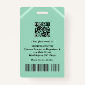 Hospital Doctor Nurse Aged Care Security Photo ID バッジ (裏面)