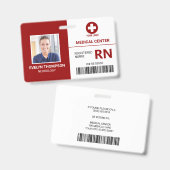 Hospital Medical Employee – 医師ナース写真ID バッジ (正面＆裏面)