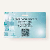 Hospital Medical Employee Photo ID バッジ (裏面)