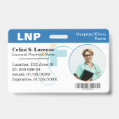 Hospital Medical Employee Photo ID Badge – Medical バッジ (Front)