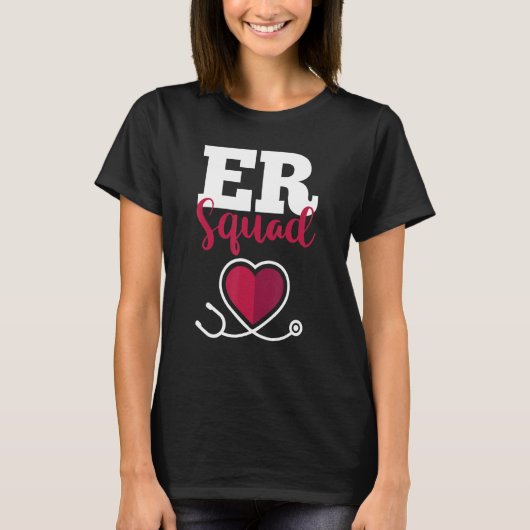 Hospital Nurse Crew Emergency Room Nursing  RN  ER Tシャツ (正面)