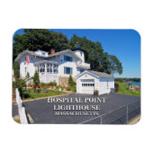 Hospital Point Light House, Massachusetts Magnet マグネット (横)