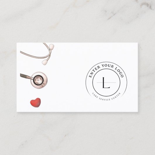 Hospital Staff Doctor Nursing Business Card 名刺 (正面)