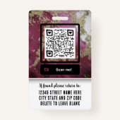 Hospital Staff Name Title Logo Nurse Doctors バッジ (裏面)