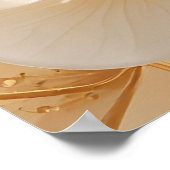 Hospitality Grandeur: A Fluid Floral and Silk Wall ポスター (角)