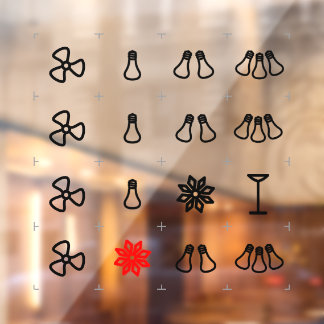 Hospitality labels for switches  ウィンドウサイン