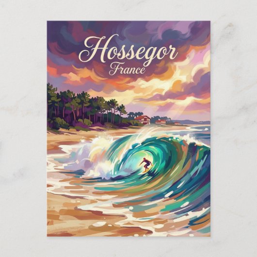 Hossegor France ポストカード (正面)