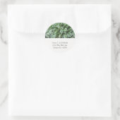 Hosta住所ステッカー ラウンドシール (バッグ)