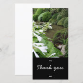 Hosta in a Zen Garden Thank You Photo Card サンキューカード (正面/裏面)