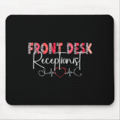 Hostal Receptionist Office Valentine Nursing Tee W マウスパッド (正面)