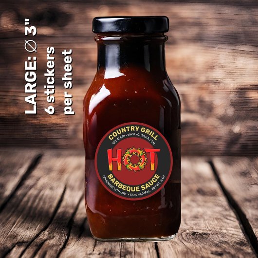 HOTラベル ラウンドシール