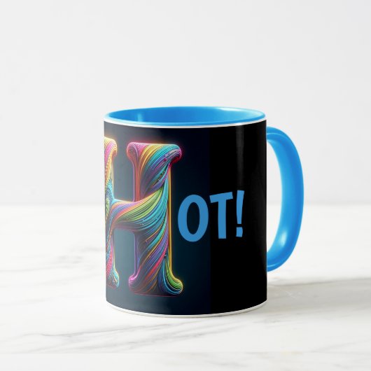 HOT! コーヒー マグカップ (正面右)