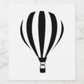 Hot Air Balloon ワインラベル (シングルラベル)