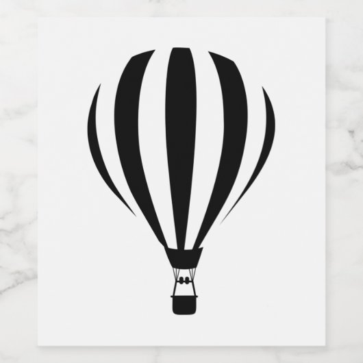 Hot Air Balloon ワインラベル (シングルラベル)