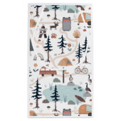 Hot Air Balloon, Adventure Awaits, Earth Tone  スモールペーパーバッグ (裏面)