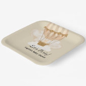 Hot Air Balloon, Adventure Awaits, Earth Tone  ペーパープレート (傾斜あり)