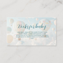 Hot air balloon Baby shower エンクロージャーカード